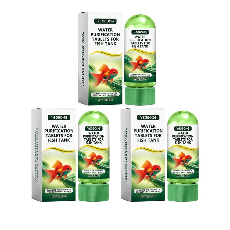 1/2/3 Box Water Purification Tablets Fast Aquarium Water Filter Tablets for Fish Purifying Agent Remover Cleaning Odor Tank 2026