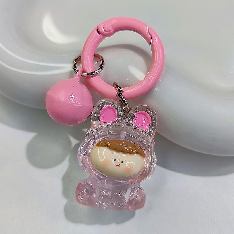 

Милый светящийся брелок для куклы Кики, брелок для сумки конфетного цвета, шарм, креативный DIY кулон для телефона, подарок розовый