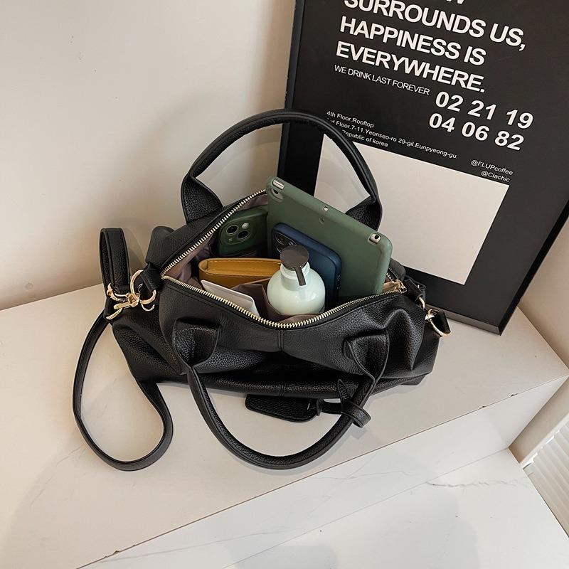 1pcs Fashion Retro PU Leather Shoulder Bag Large Capacity Outdoor Travel Casual Commute Handbag Crossbody Bag
