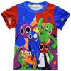 Children'S Cartoon Digital Printing Clothing, Medium And Large Children'S Short-Sleeved Loungewear Set 91015