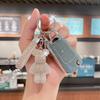 Creative Diamond bear Car Keychain hand-made luxury keychain rhinestone keychain Bag Pendant Doll girl gift pendant