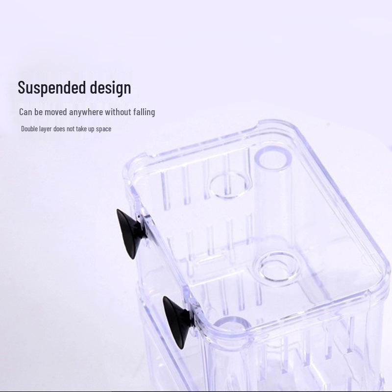 Double-Layer Acrylic Floating Guppy Hatch and Betta Isolation Box