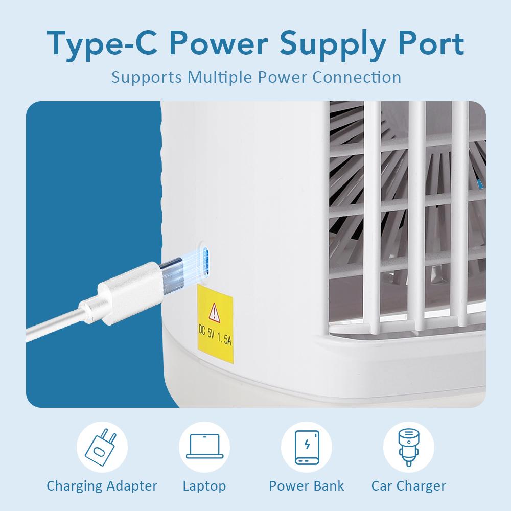 Portable Air Conditioner Fan Refrigeration Fan Cooling Fan for Home Dormitory Mobile Cold Air Water-Cooled Small Air Conditioner