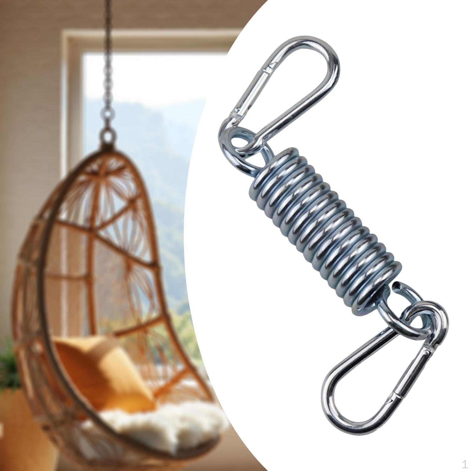 Комплект для , Натяжные кронштейны, Универсальная пружинная система Боксерский мешок и уличное кресло-качели серебряный