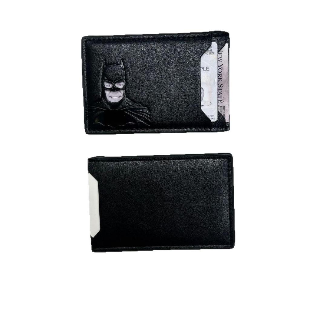 Batman Hero Squad Men's Wallet: Multi-Card Holder with Hollowed-Out Design, Hot-Selling Short Style.
