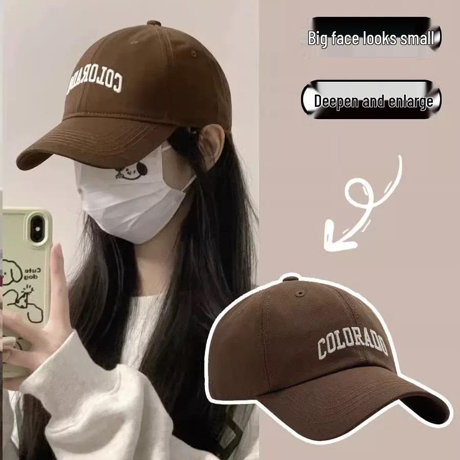 Women's Wide Brim Baseball Cap 2023: Deep Fit, Large Head, Face-Slimming, Plus Size Duckbill for Summer Sun Protection