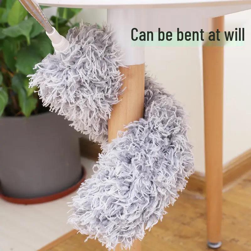 2.8m Retractable Feather Duster for Curved Ceilings - Electrostatic Household Dust Remover