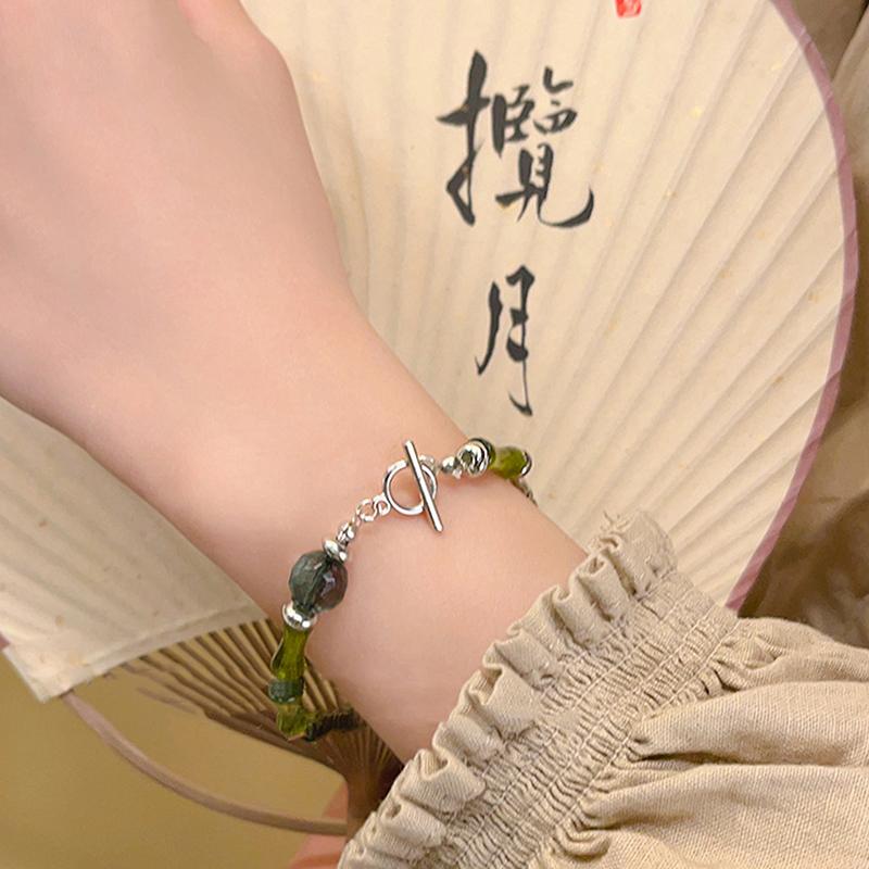 

Китайский стиль имитация зеленого бамбука браслет для женщин ювелирные изделия вечерние аксессуары подарки