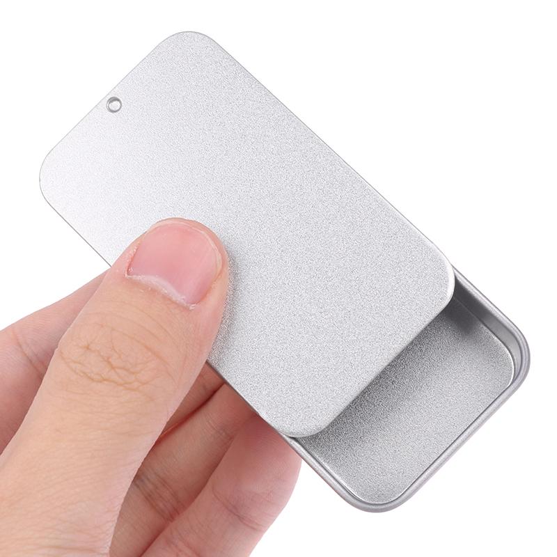 6 Styles Slide Tinplate Push-Pull Box 10G 15G 30G Solid Balm Box Candy Box Cigarette Box Key Box Sewing Box Storage Box