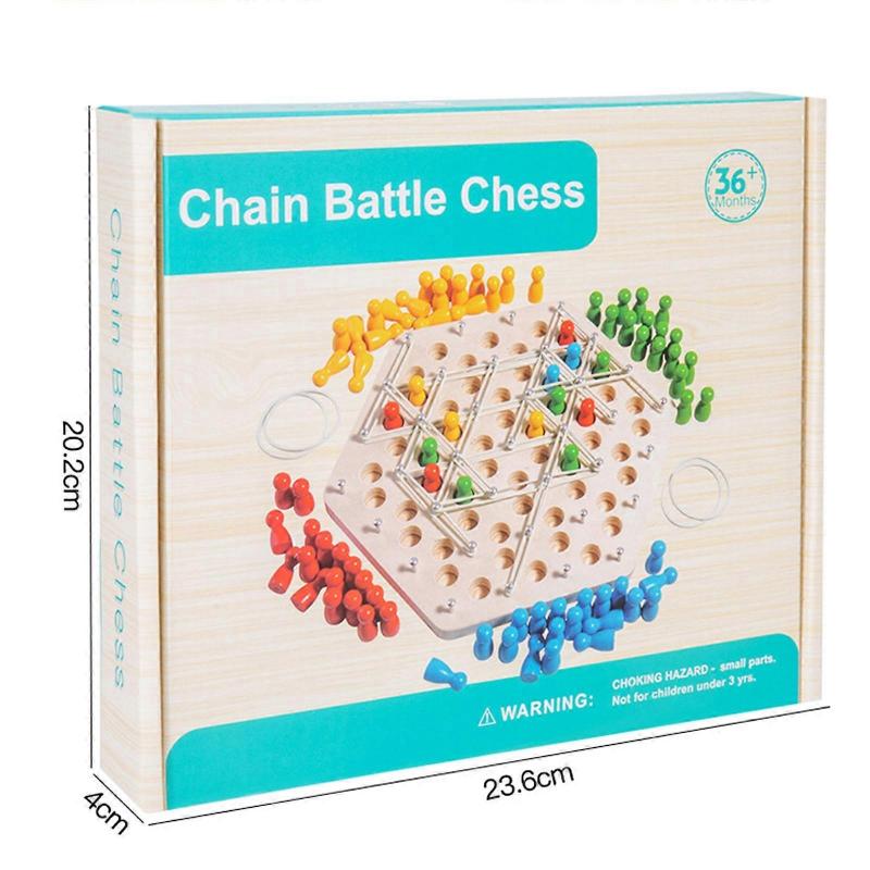 Toys Chesses Game Triggle Board Game Triggle Rubber Game Educational Desktop Chain Chesses Chain Chesses Desktop Puzzle Interactive Game For Toddlers 