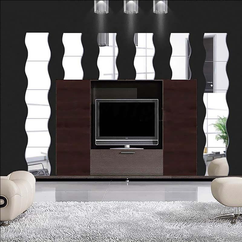 1 ks DIY odnímatelný domácí pokoj Nálepka na zrcadlo na stěnu Umělecká vinylová nástěnná malba Decor Decal