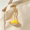 1/6Pcs 3D Printed Sushi Clicker Keychain, Stress Relief Push Button Fidget Toy, Finger Clicker Keyring Pendant Backpack Handbag Charm