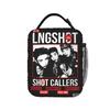 Design LNGSHOT Kpop Lunch Bag  Travel Lunch Box For Men Kawaii Print Tote Food Bags Waterproof Portable Insulated Cooler Bag