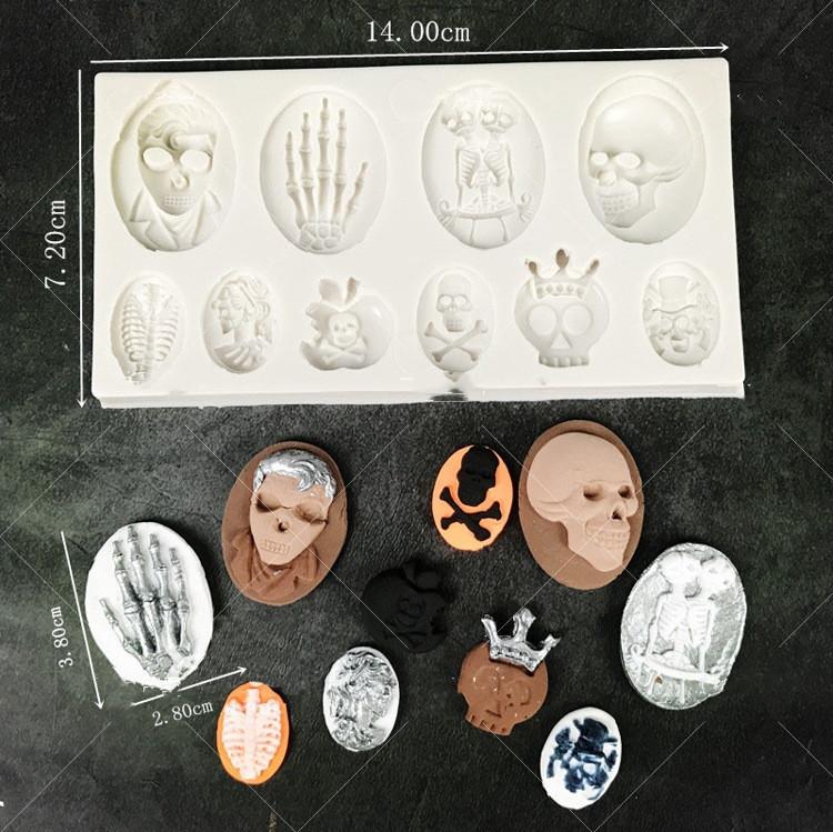 Kürbisform Fondant Kuchenform Fledermaus Spinne Eule Kürbis Silikonform Halloween Themenparty Silikonform Backzubehör
