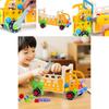 Childrens Wooden Puzzle Tool Car With Screw Nuts Set For Early Education And Development