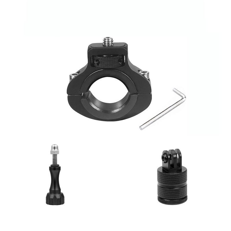 Metal Reinforced Motorcycle Bicycle Handlebar Clip Mount 1/4" Screw Phone Holder for GoPro 13 12 11 10 Insta360 X4 X3 Accessory