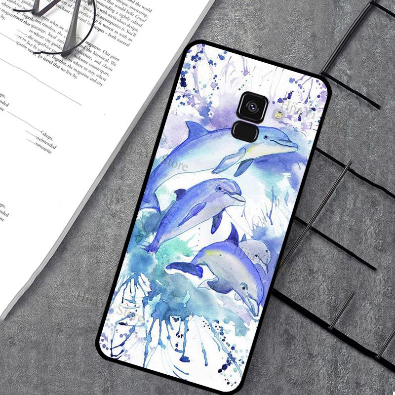 Ocean Dolphin Phone Case For Samsung J7 J5 J3 J1 2016 A3 A5 2017 J4 J6 Plus J8 A7 A8 A9 2018 Case Cover