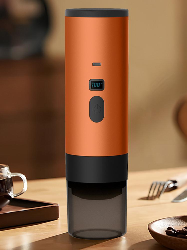 Portable 3 In 1 Espresso Maker USB-C Charging Cordless Espresso Pot Wireless Heat Capsule Powder Machine for Travel and Car