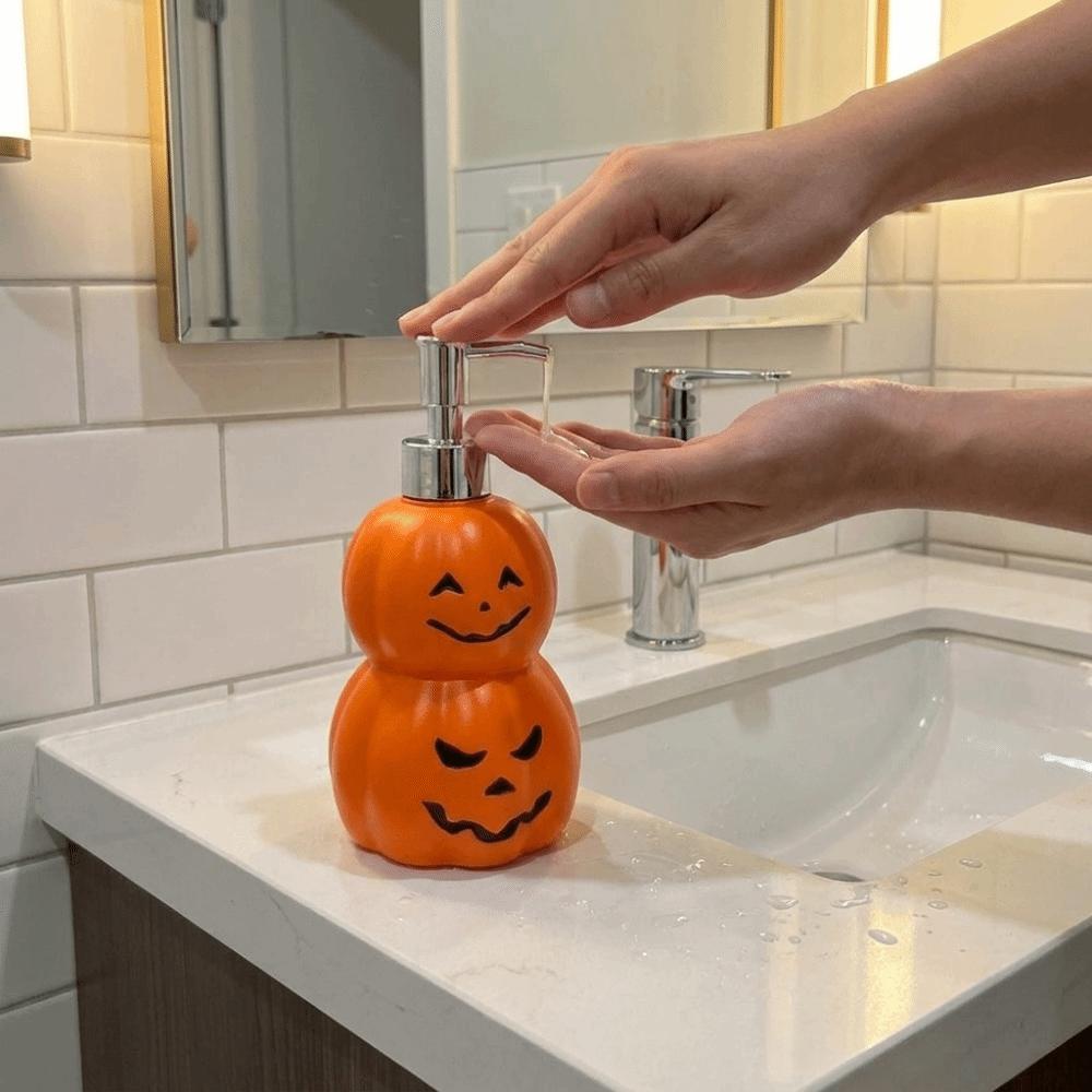 Portable Liquid Hand Soap Container Pump Style Pumpkin Press Bath Bottle Soap Dispenser  Travel