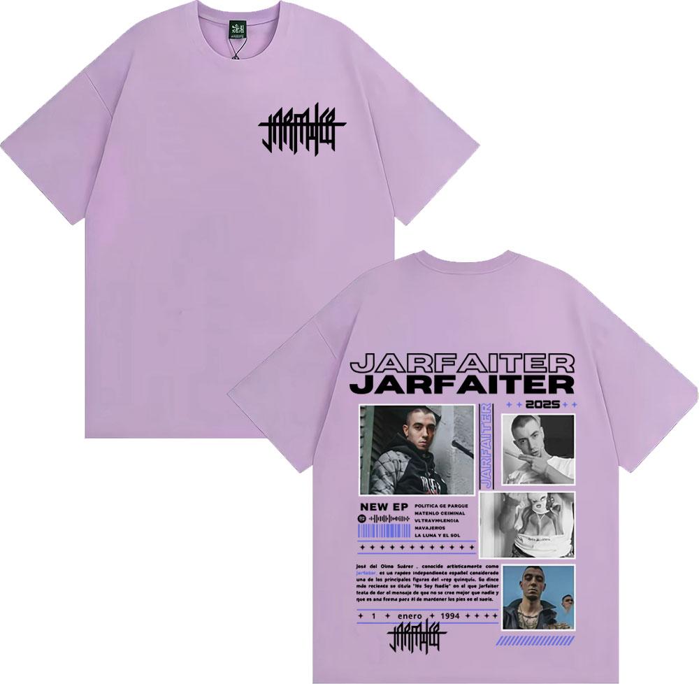 Rapper Jarfaiter Album Tour 2025 Cover Tshirt Unisex Women Harajuku Fashion Hip Hop Pop Music T Shirts Vintage 100 Cotton T Shirt