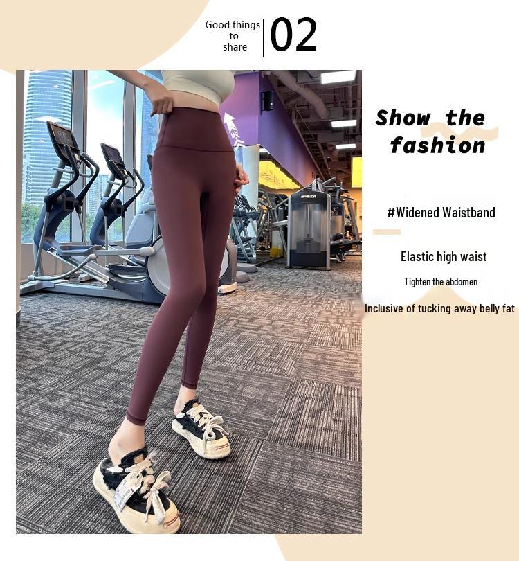 Shark Yoga Pants - Women's Tummy Control, Hip Lift, Velvet Slimming Pilates Fitness Wear for Autumn