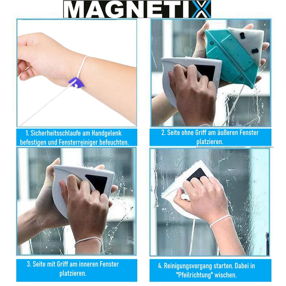 MAGNETIX Magnetic Window Cleaner Glass Wiper Window Cleaner Window Wiper