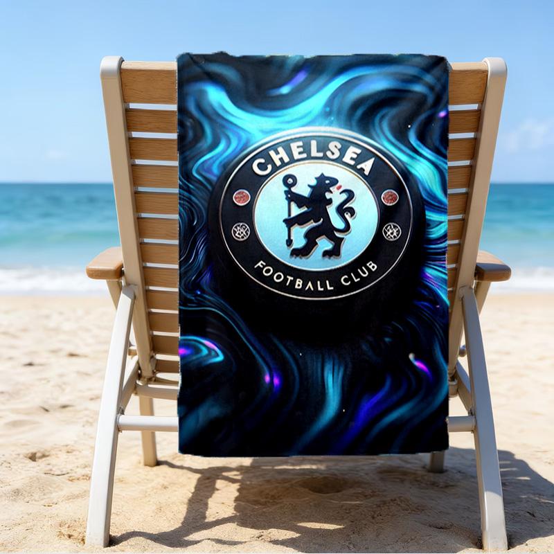 Chel-sea Fc Printed Beach Towel, Super Soft Microfiber, Perfect Gift Birthday, for Pool, Beach, Travel, for family and friends