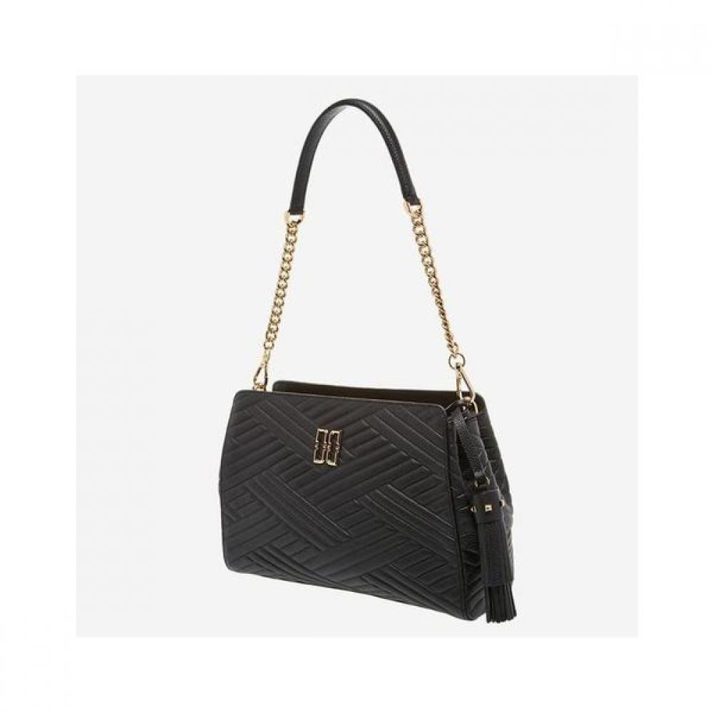 Daks Black Leather Chain Shoulder Bag Dcba0e365bk