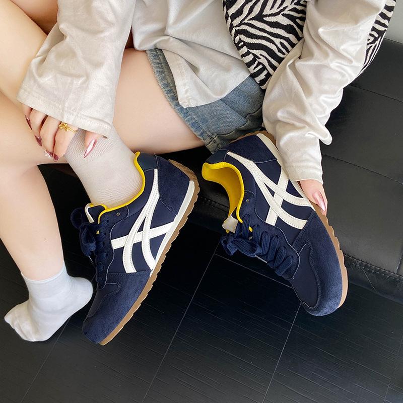 Women's Gander Training Shoes Casual Sports Shoes 2025 New Flat-bottomed 100 Summer Soft-soled Retro Atai Little White Shoes