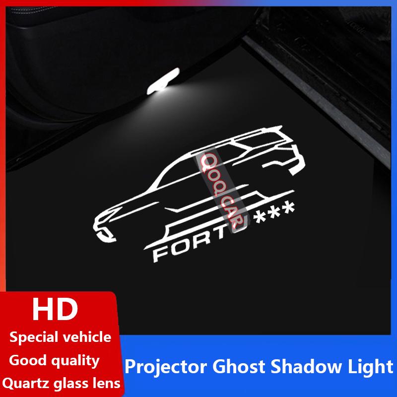 1 Pair For TOYOTA FORTUNER (2015-2022) AN150 AN160 HD Car LED Door Warning Light Projector Ghost Shadow Laster Welcome Lamps