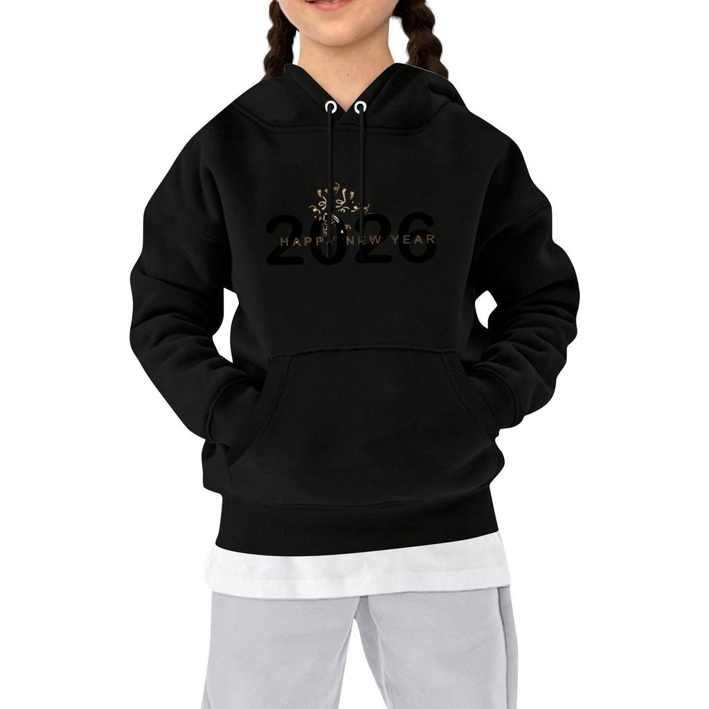 Sweatshirts für Teenager-Mädchen Hoodies Langarm Kordelzug Pullover Niedlicher Aufdruck Übergroßer Hoodie Weihnachten