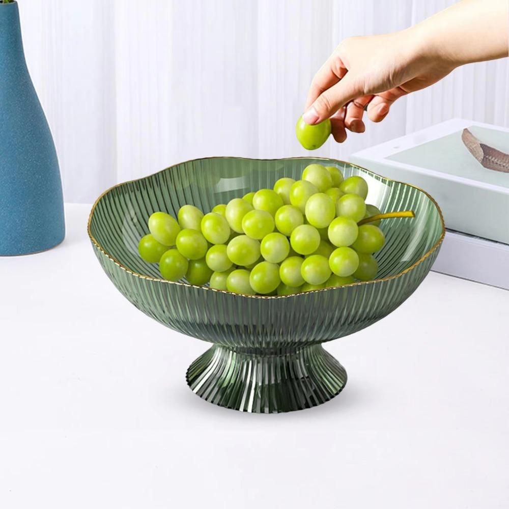 High Feet Living Room Fruit Basket Large Capacity Fruit Tray INS Snack Serving Bowl Coffee Table