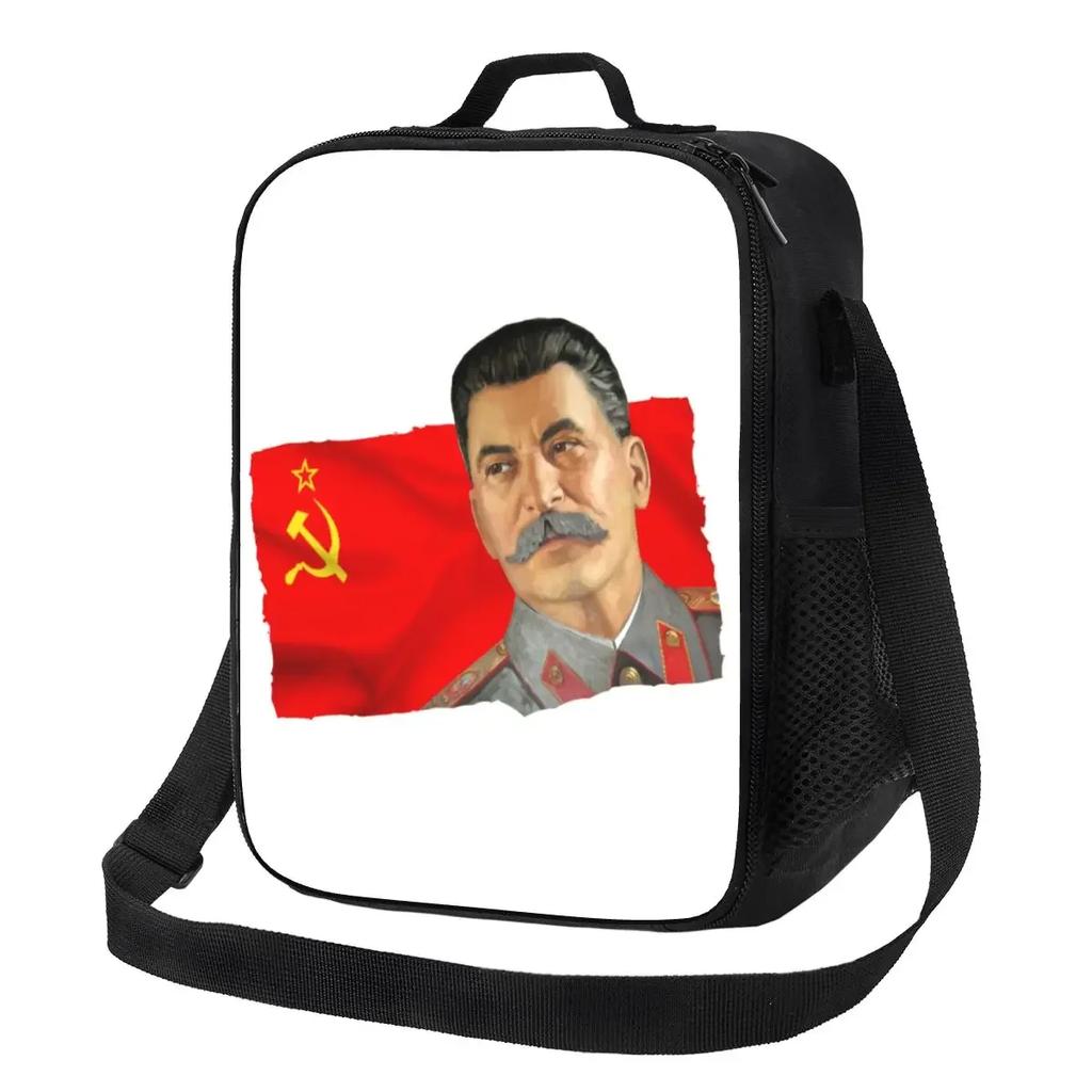 Russia Flag Russian Pride Insulated Lunch Bag for Women Thermal Cooler Bento Box Office Work School