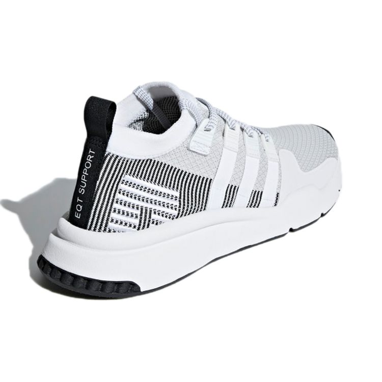 Adidas Oryginalne EQT Support Mid ADV Primeknit Wygodne Codzienne Oddychające Owijane Średniej Wysokości Buty Lifestyleowe Casualowe Męskie Trampki Cloud-White BD7779