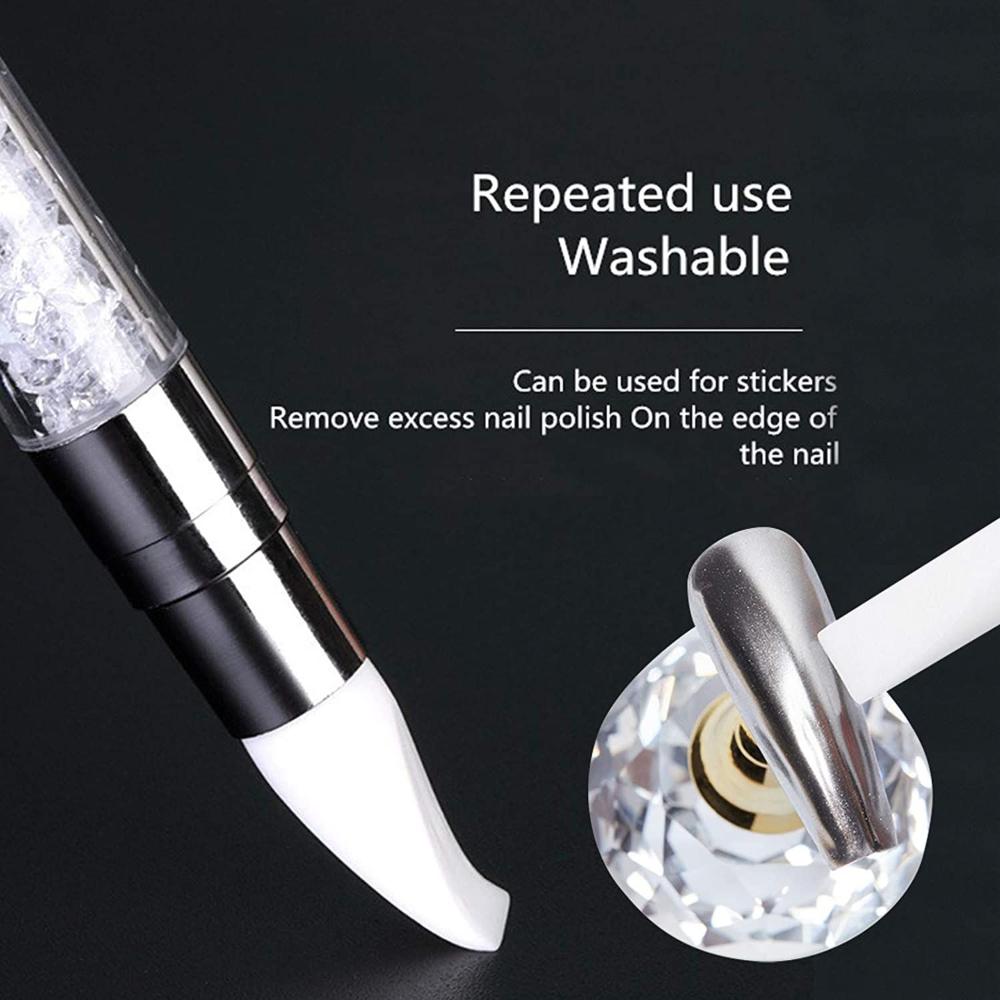 Tool Dotting Nail Art Pen DIY Silicone Nail Brush Painting Brushes Carving Pen Sculpture Pen