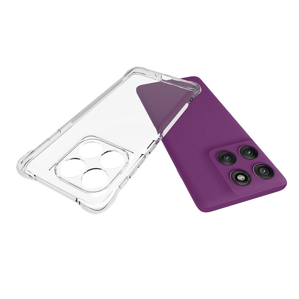 For Motorola Edge 60 Pro 5G Case WANLONFENG WL Series 2.0mm TPU Phone Cover with Tempered Glass Film