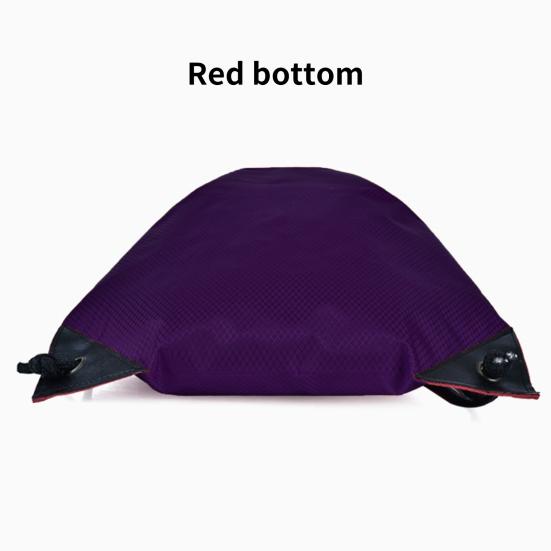 Unisex Sports Backpack Foldable Water-resistant Pure Color Drawstring Backpack for Workout