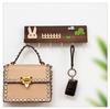 Nordic No-Drill Beech Wood Key Hook: Wall-Mounted Hallway Decor & Storage Rack