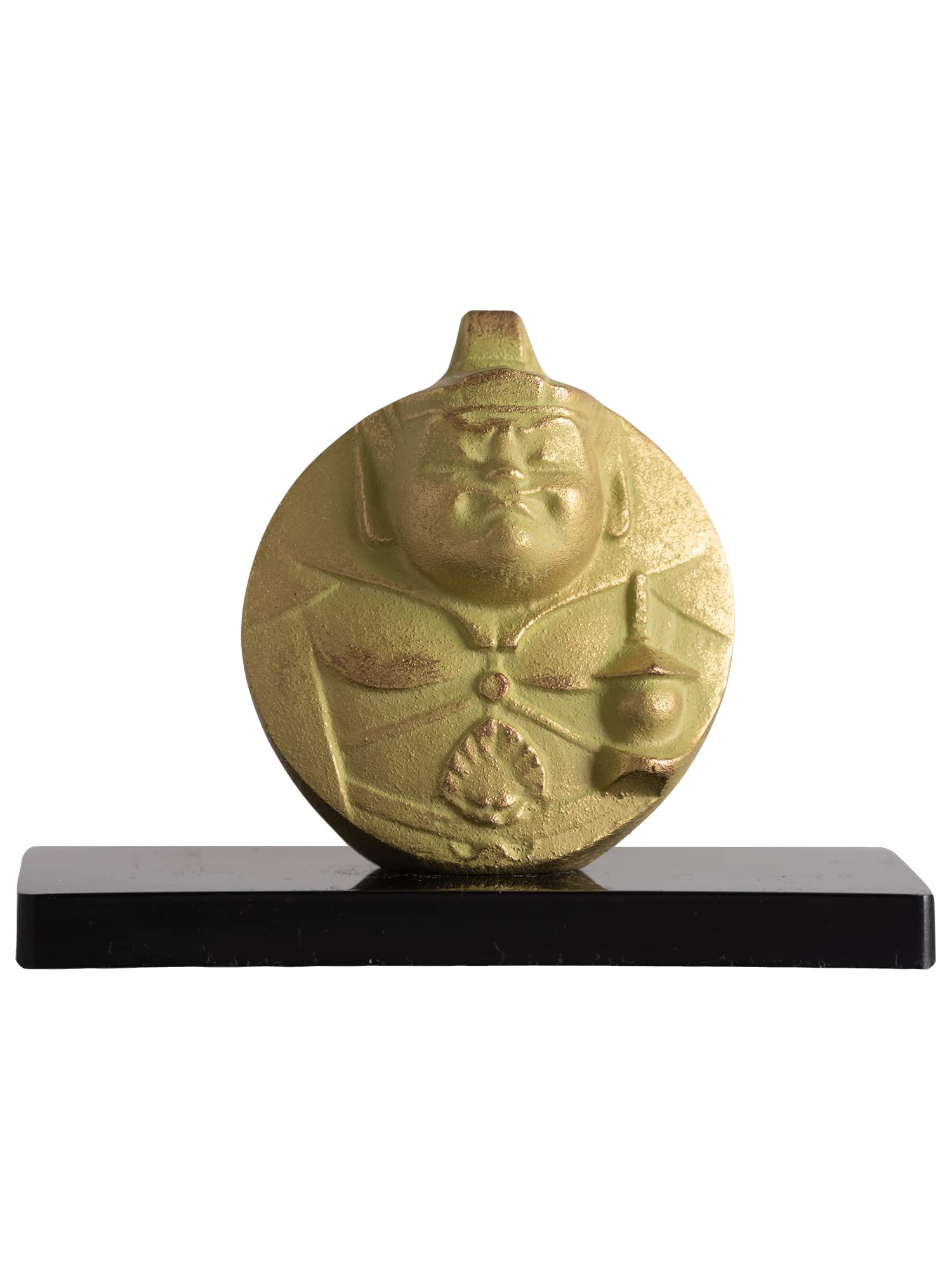 

God of Fortune Bishamonten, modeled by Nitten sculptor Sotaro Saegusa. Buddhist statue, figurine, ornament, one of the Seven Lucky Gods, Tamonten,