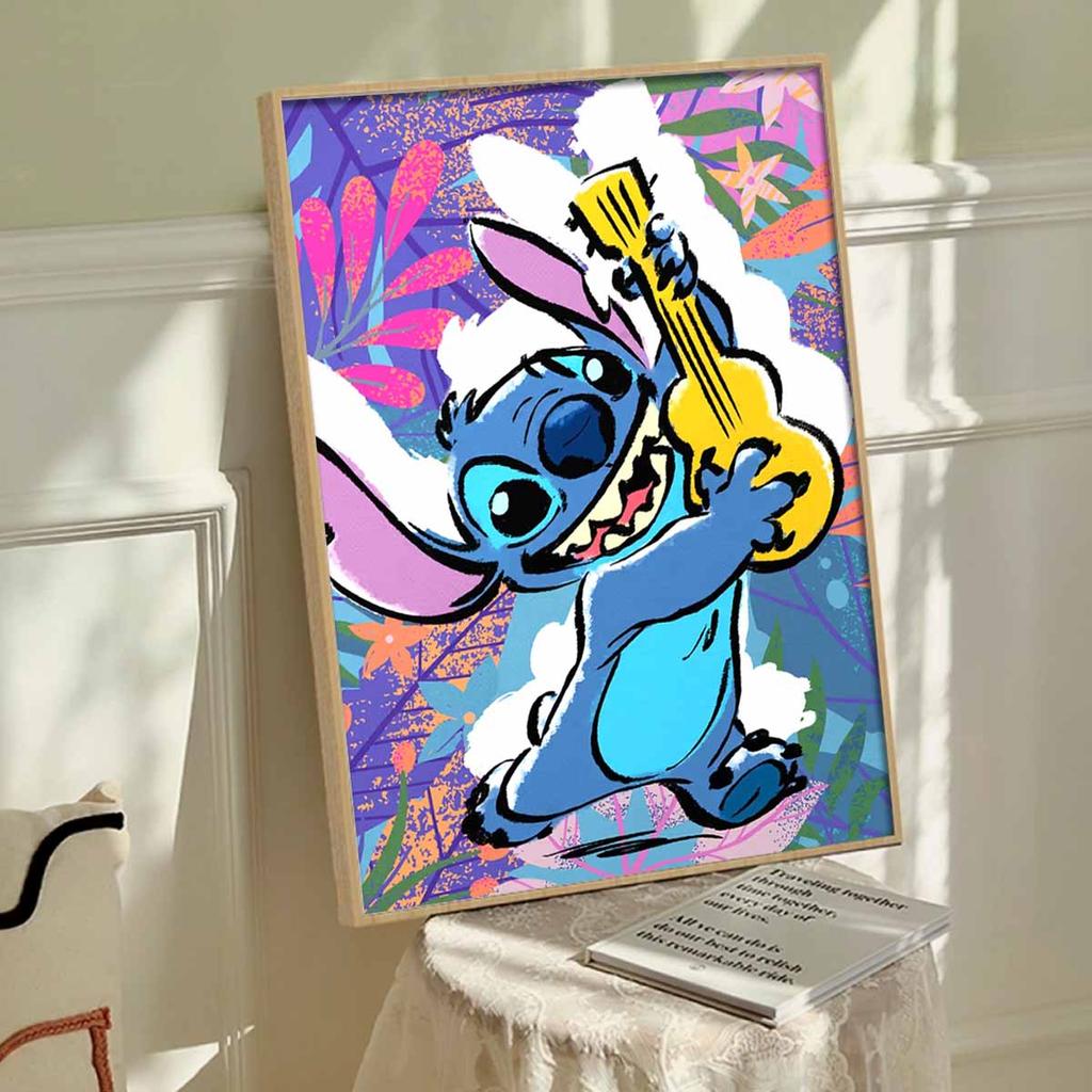 Full Round Diamond Painting Stitch Playing The Guitar Art Rhinestone Picture Mosaic DIY 5D Cross Stitch Embroidery Home Decoration