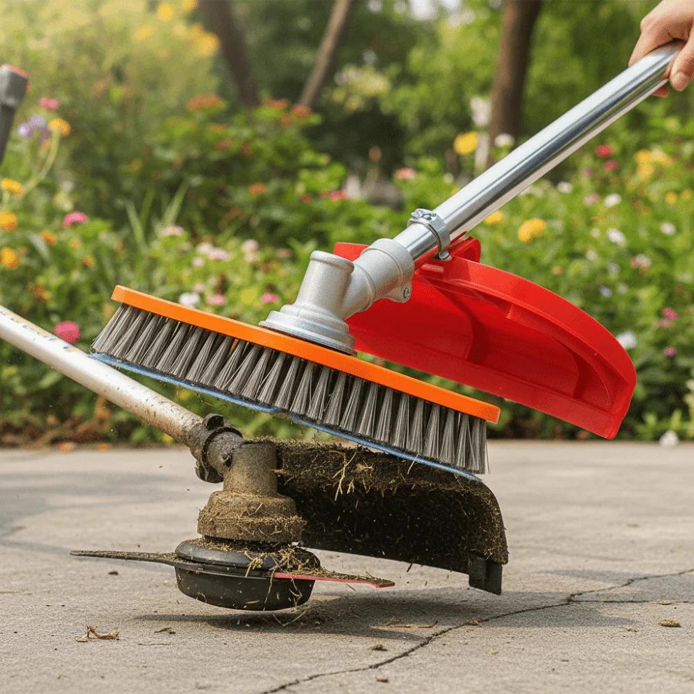 Cepillo Limpiador para Cortacésped de Alta Eficiencia con Mango Ajustable Herramienta Eliminadora de Malezas para Cubierta Jardín Patio Suelo Teja Agrícola Juntas