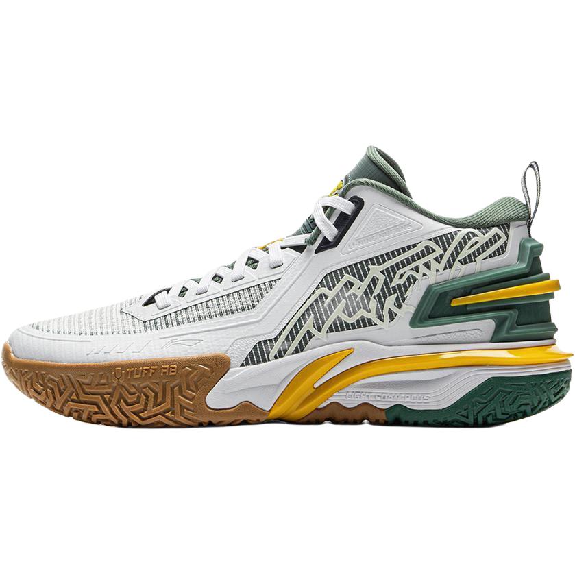 

Li Ning Детские мягкие удобные нескользящие поддерживающие низкие баскетбольные кроссовки Унисекс кроссовки Белый Зеленый YKBV026-7 32