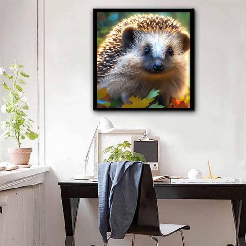Neuankömmling 5D DIY Vollkreis Diamantmalerei "Igel" Stickerei Kreuzstich Heimdekor Geschenk