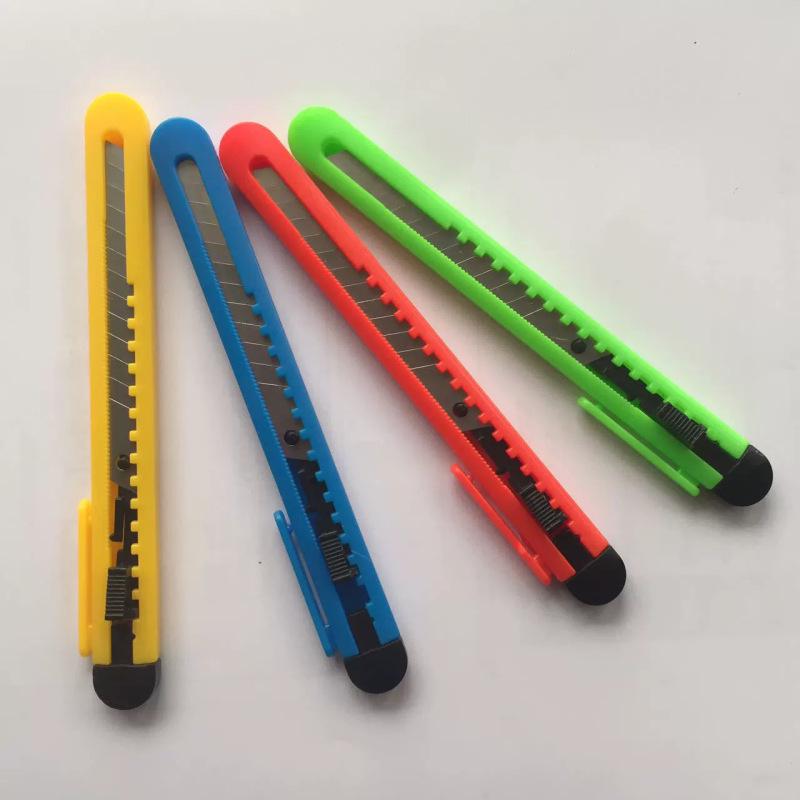 Compact Office Stationery Knife - Manual Paper Cutter for Carton Opening