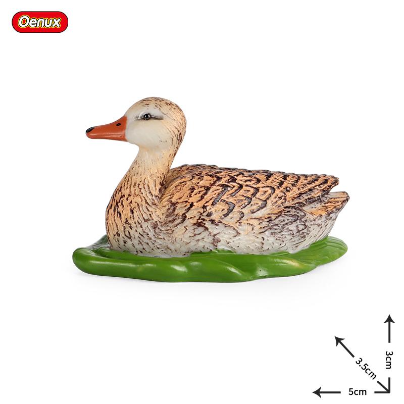 Oenux Poultry Model Simulation Goose Swan Gaggle Duck Flock Action Figures Farm Animals Figurine Miniature Education Kids Toy