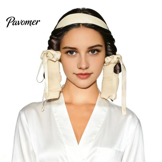 No Heat Curling Hair Band with Comb, Adjustable Drawstring Curler Headband, Women Overnight Tool for Long Thick Styling Tools