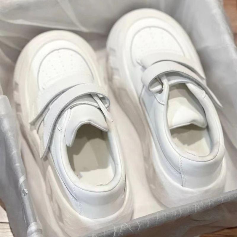 Campus Muffin Platform Bread Shoes Womens 2025 Spring And Autumn New Velcro Heightening Versatile Sports And Leisure Board Shoes