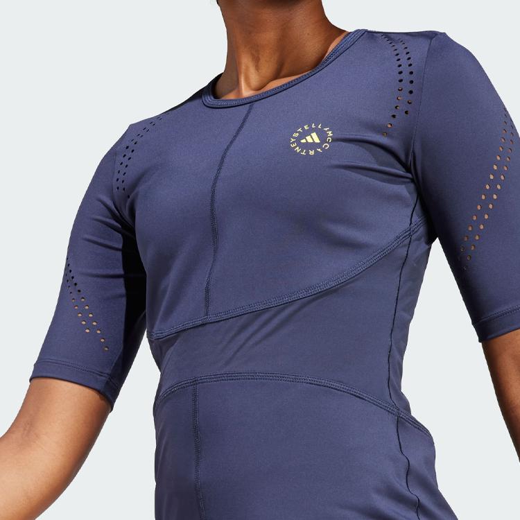 Adidas X Stella Mccartney Logo T-Shirt Women Tops Navy IB6783