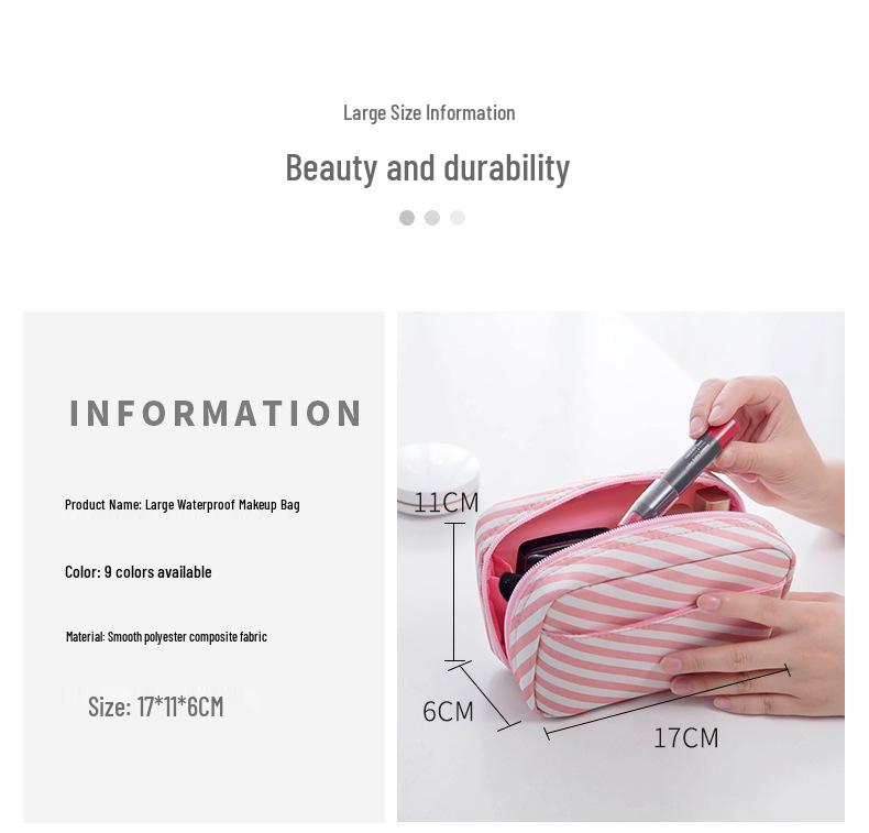 Customizable Small Makeup and Cosmetic Bag with Logo Printing Options