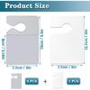 Clear Parking Permit Holder, Car Vertical Parking Lot Pass Rear View Mirror Hanger Vehicle Parking Pass Hang Tag Holder for Car Passes, Permits -